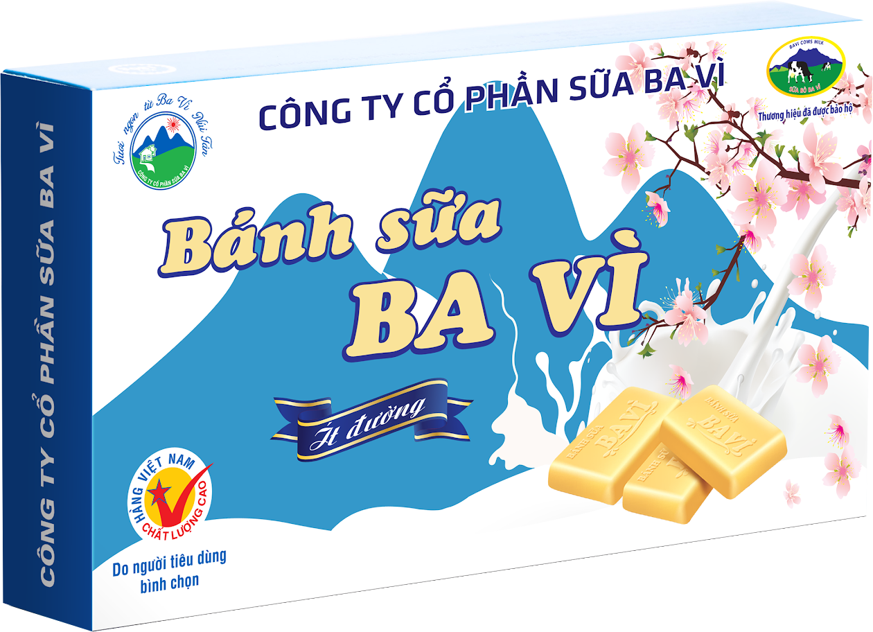 Bánh sữa Ba Vì ít đường