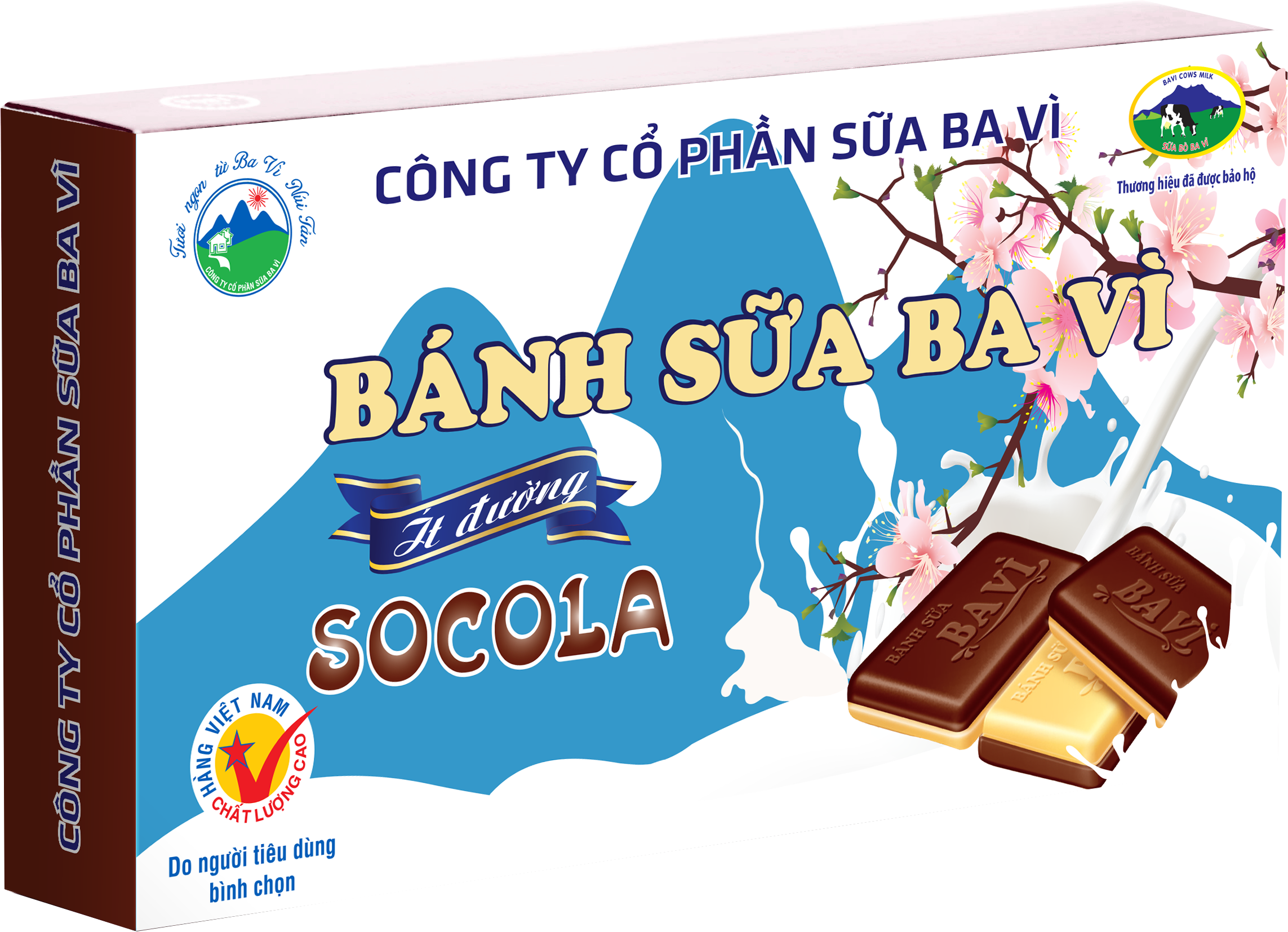 Bánh sữa Ba Vì Socola ít đường