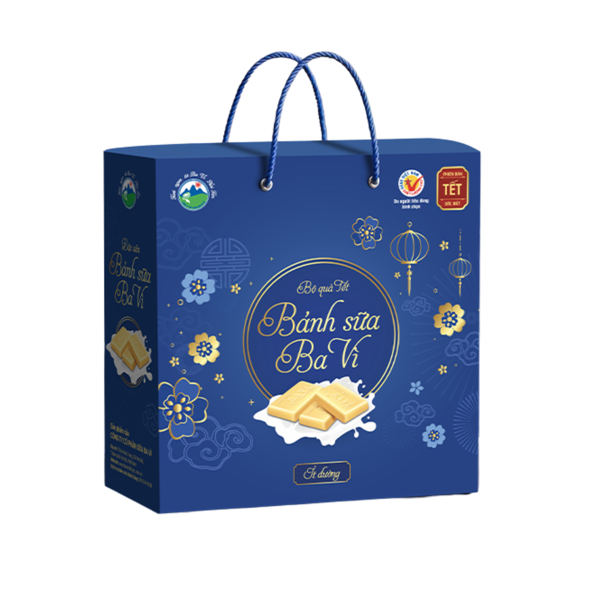 Bộ quà tết Bánh sữa Ba Vì ít đường