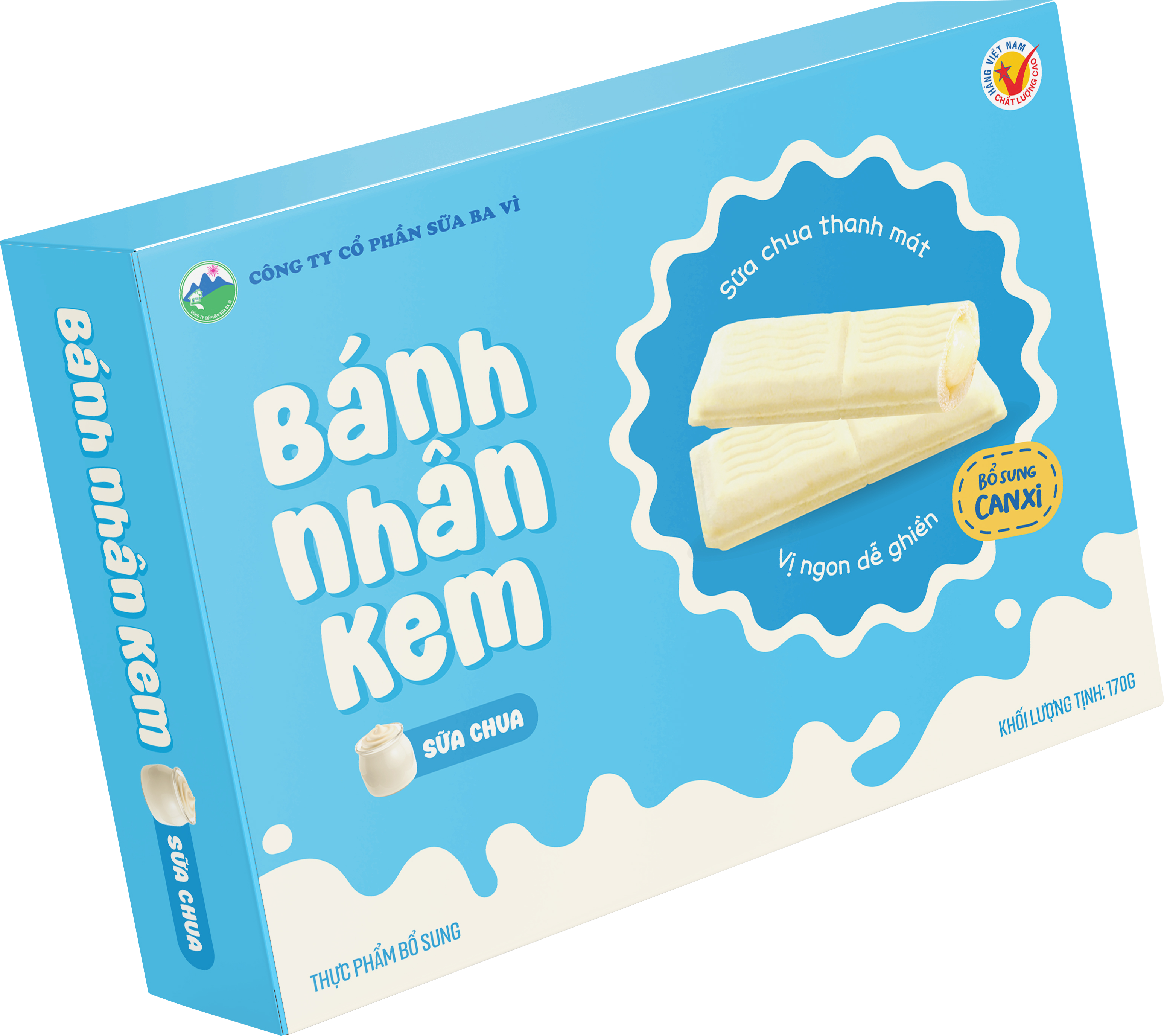 Thực phẩm bổ sung bánh nhân kem sữa chua