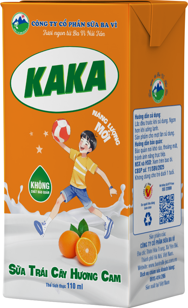KAKA Sữa trái cây hương Cam
